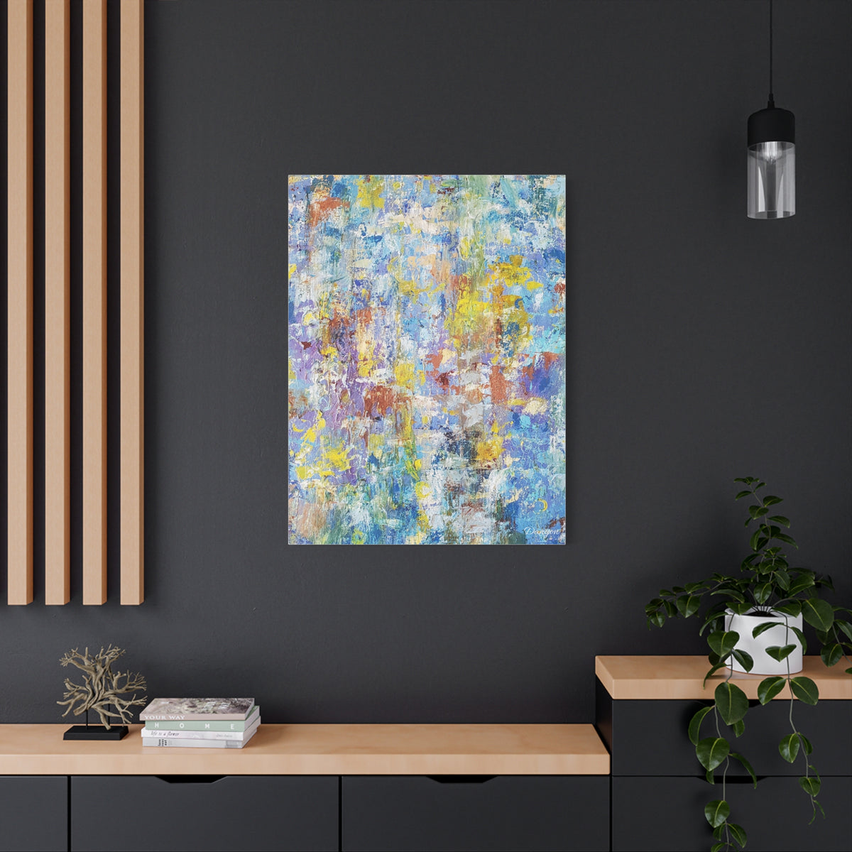 Abstract Texture Matte Canvas Print — Stretched 1.25"
