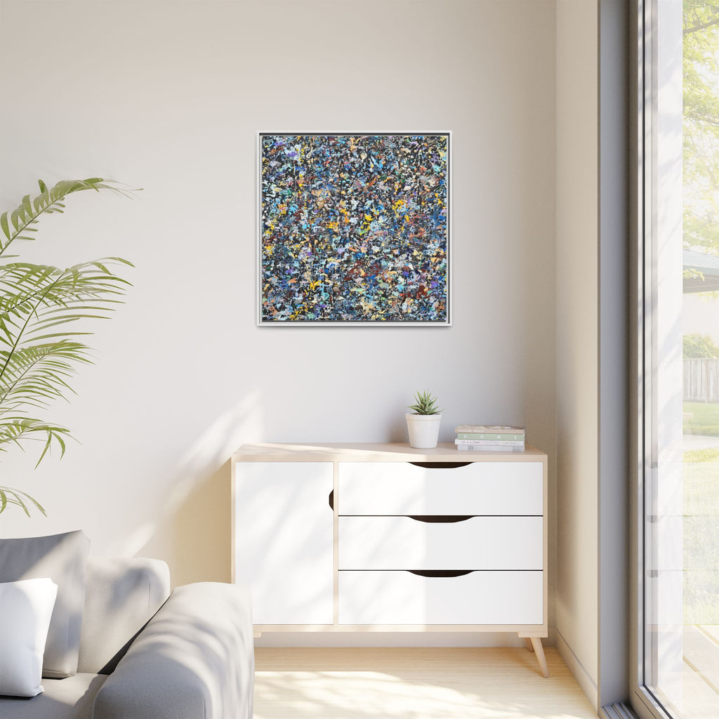 Matte Canvas, Framed Abstract Print