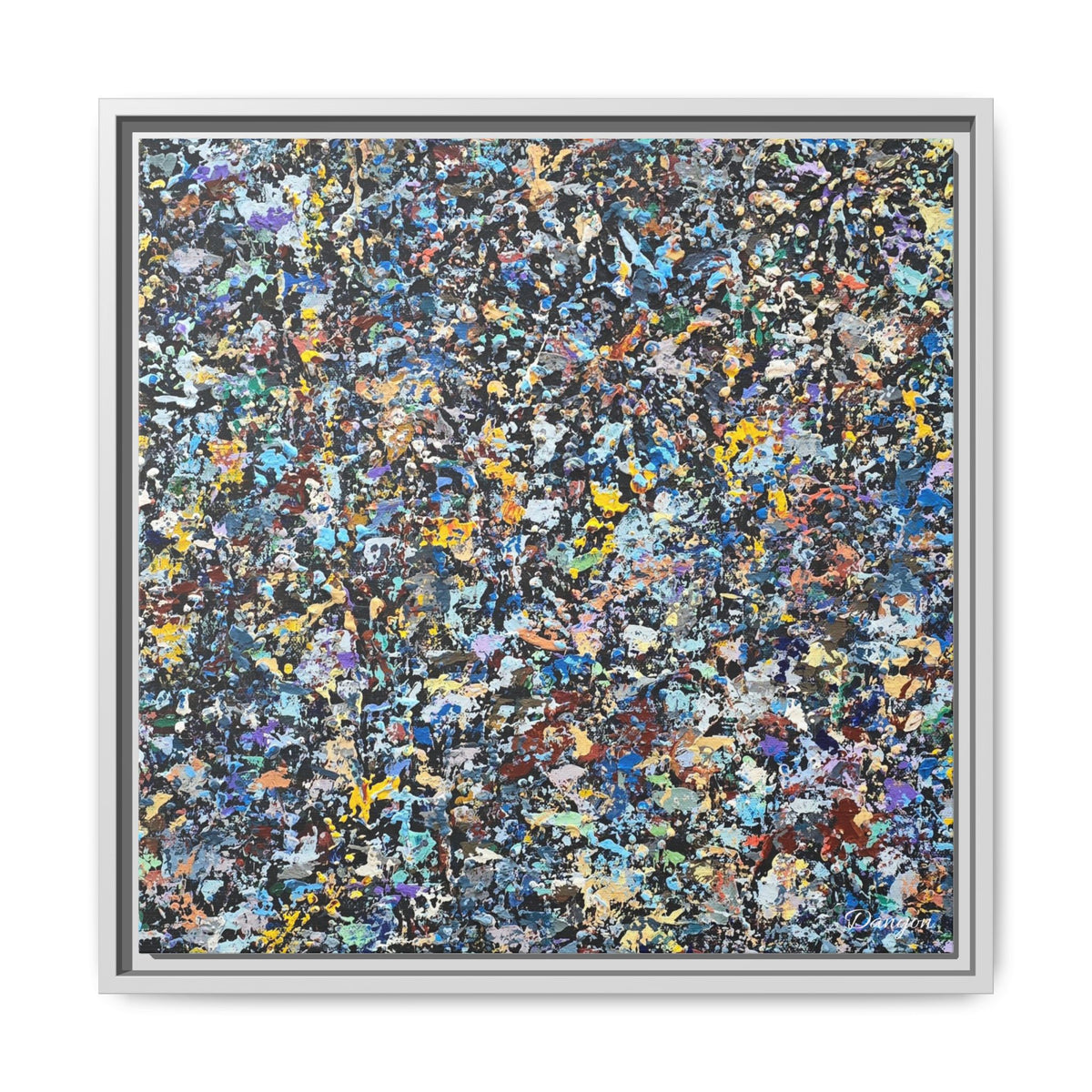 Matte Canvas, Framed Abstract Print