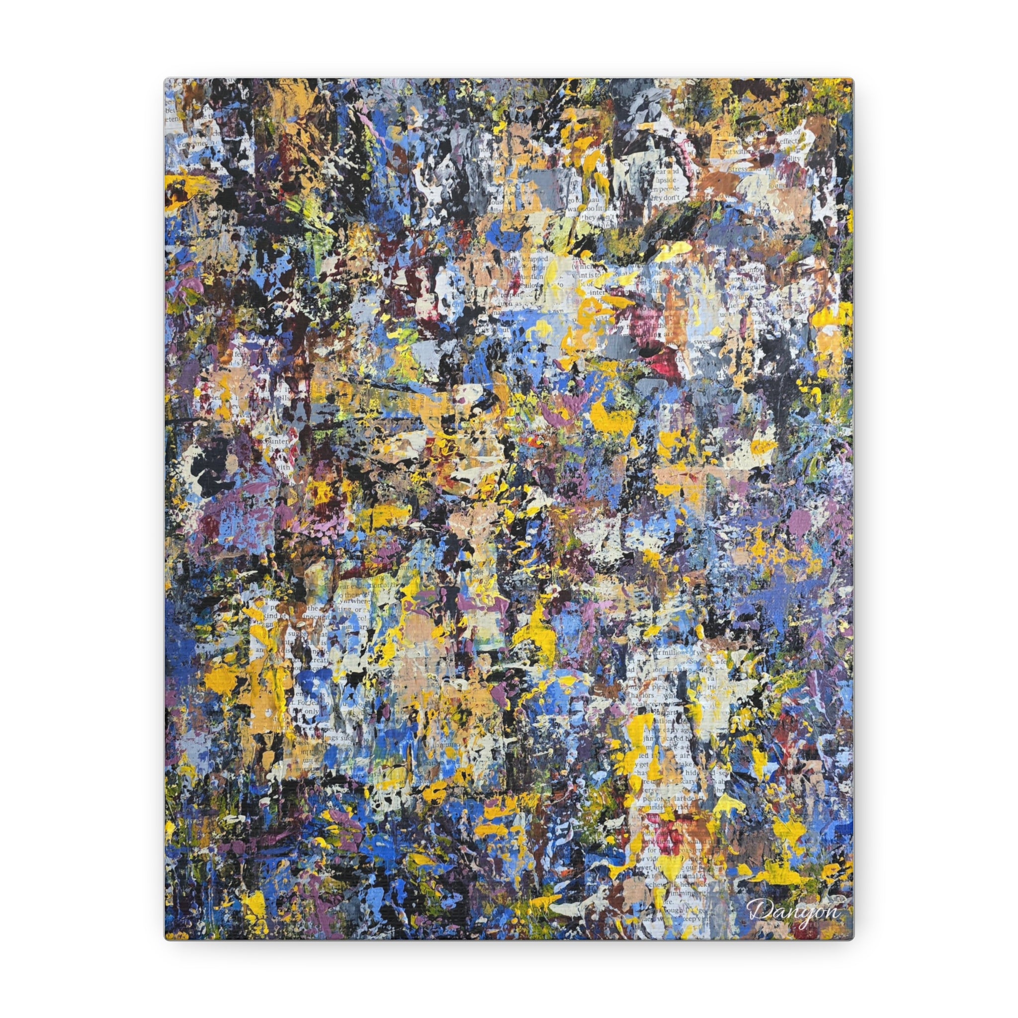 Abstract Colorful Texture Canvas Print — Matte Stretched Wall Art