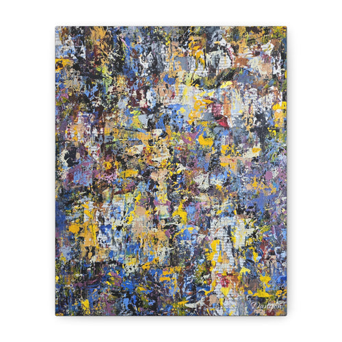 Abstract Colorful Texture Canvas Print — Matte Stretched Wall Art