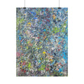 Abstract Textured Art Poster — Colorful Splatter & Impasto Wall Print