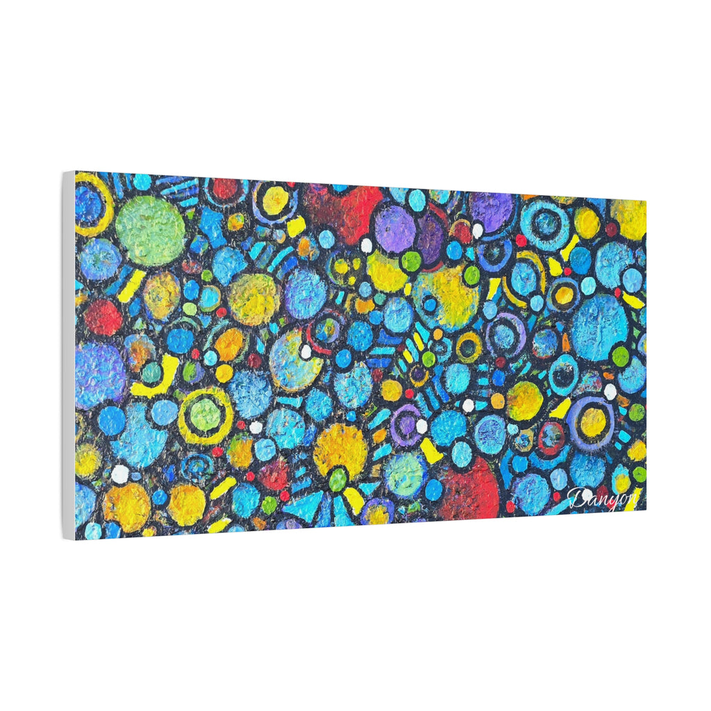 Abstract Colorful Bubbles Canvas Print — Vibrant Modern Wall Art
