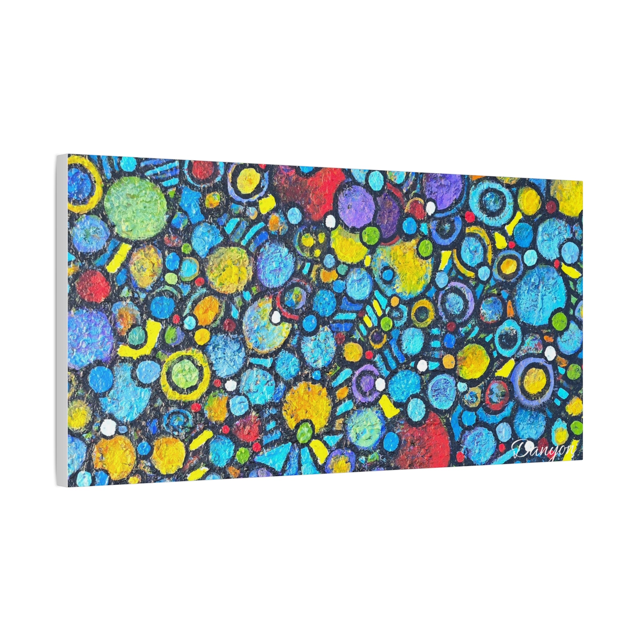 Abstract Colorful Bubbles Canvas Print — Vibrant Modern Wall Art