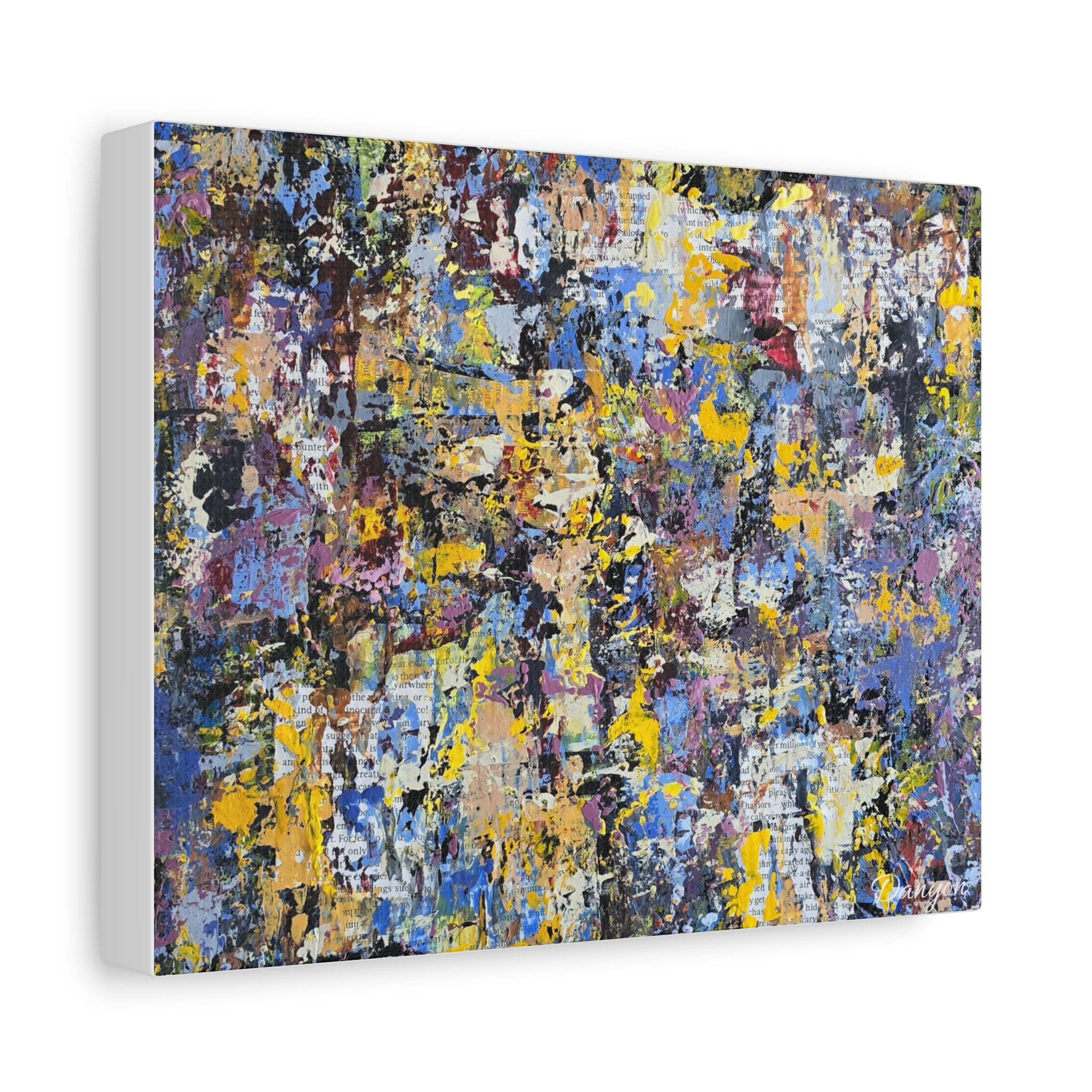 Abstract Colorful Texture Canvas Print — Matte Stretched Wall Art