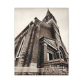 Vintage Church Architecture Matte Canvas Print — Stretched Wall Art