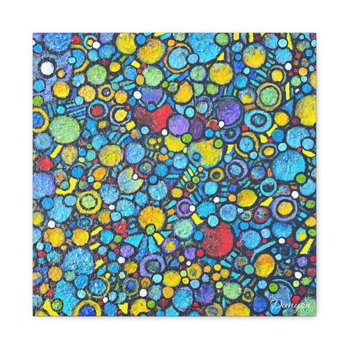 Abstract Colorful Bubbles Canvas Print — Vibrant Modern Wall Art