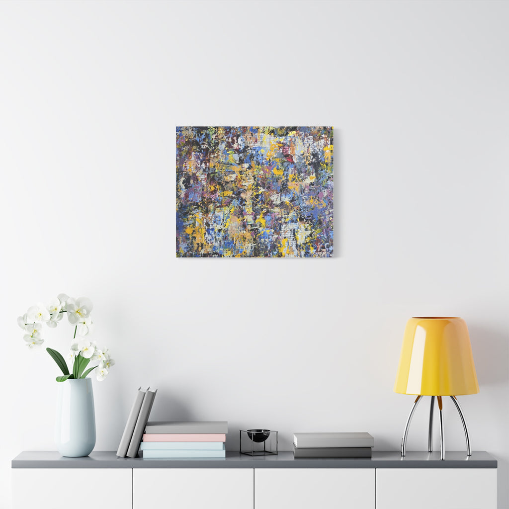 Abstract Colorful Texture Canvas Print — Matte Stretched Wall Art