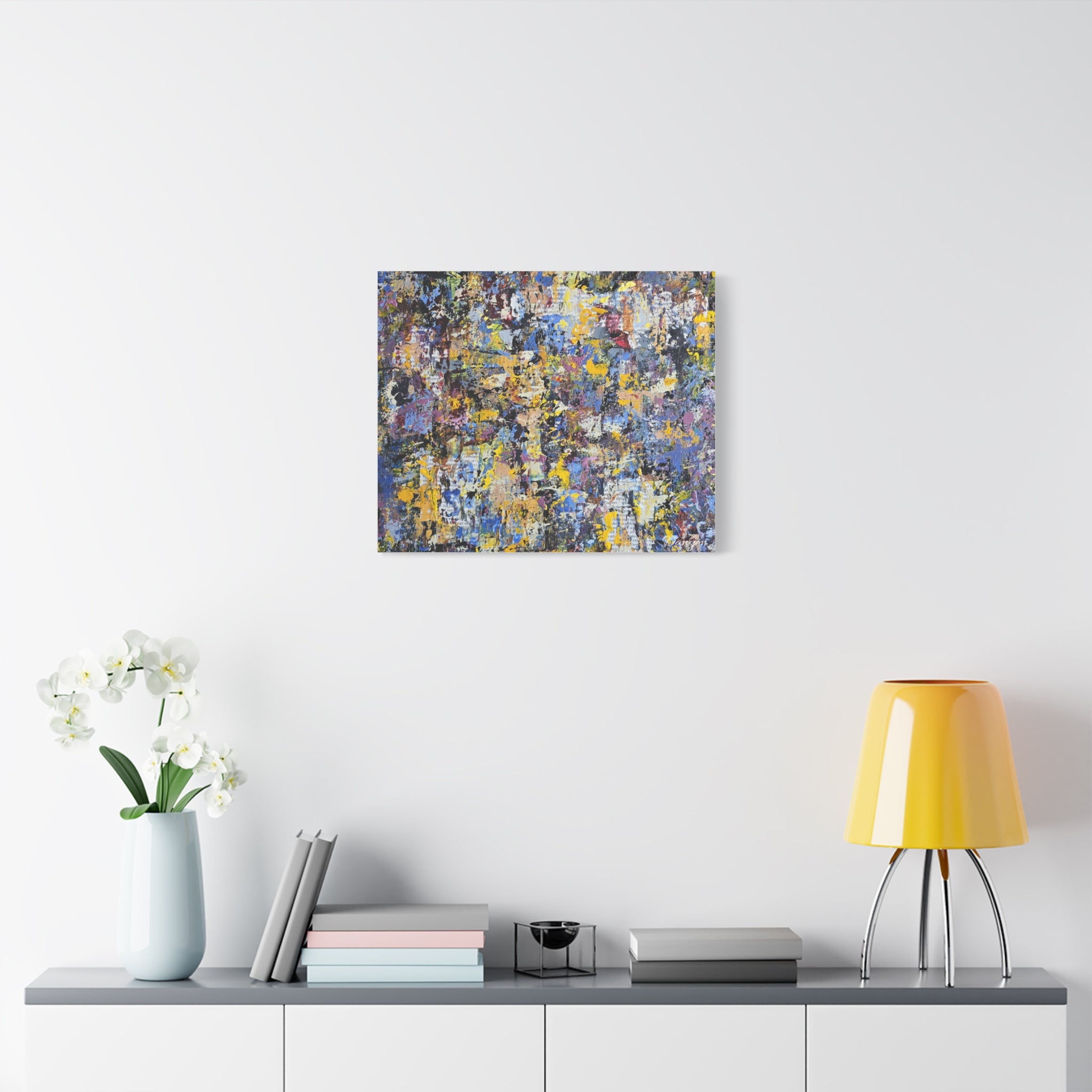Abstract Colorful Texture Canvas Print — Matte Stretched Wall Art