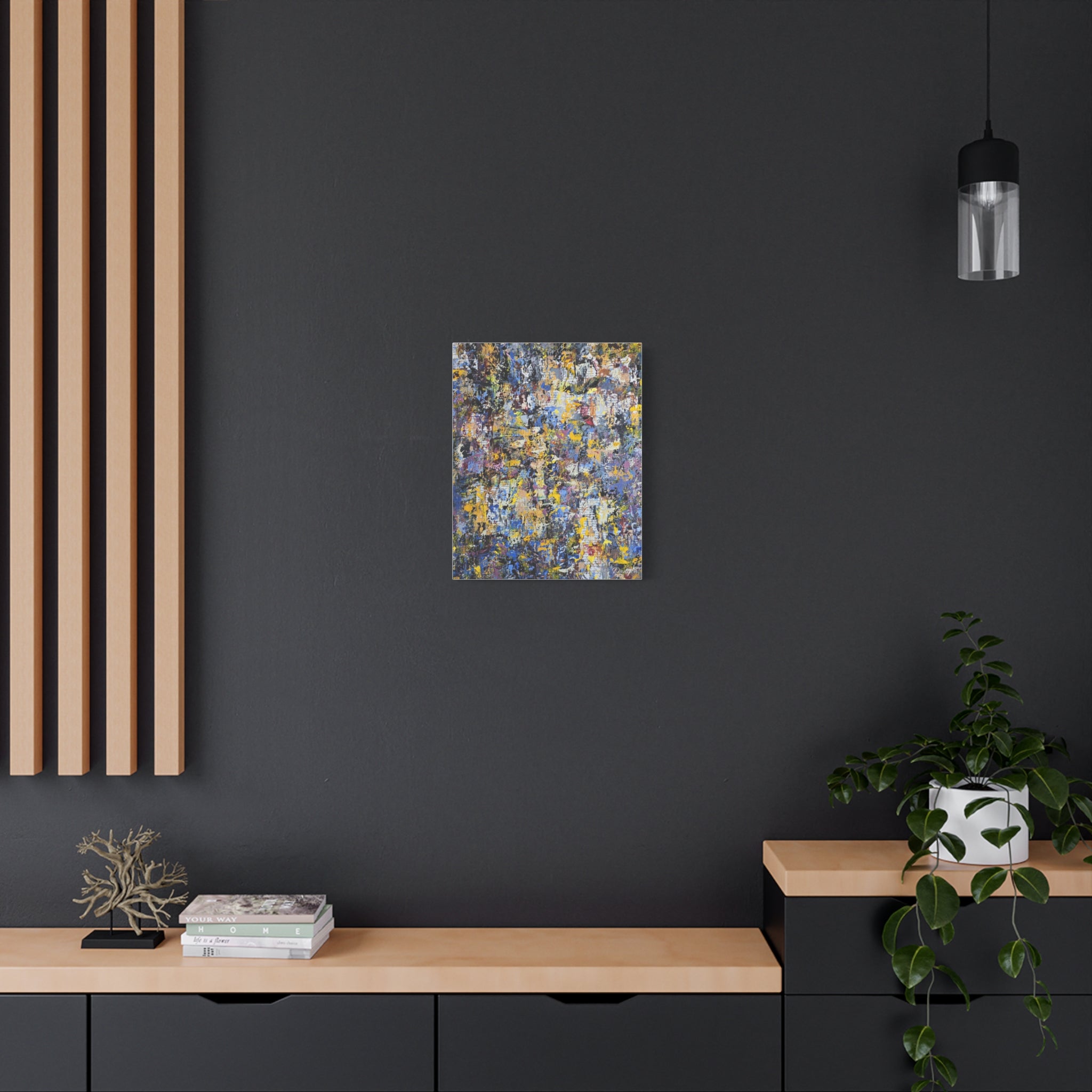 Abstract Colorful Texture Canvas Print — Matte Stretched Wall Art