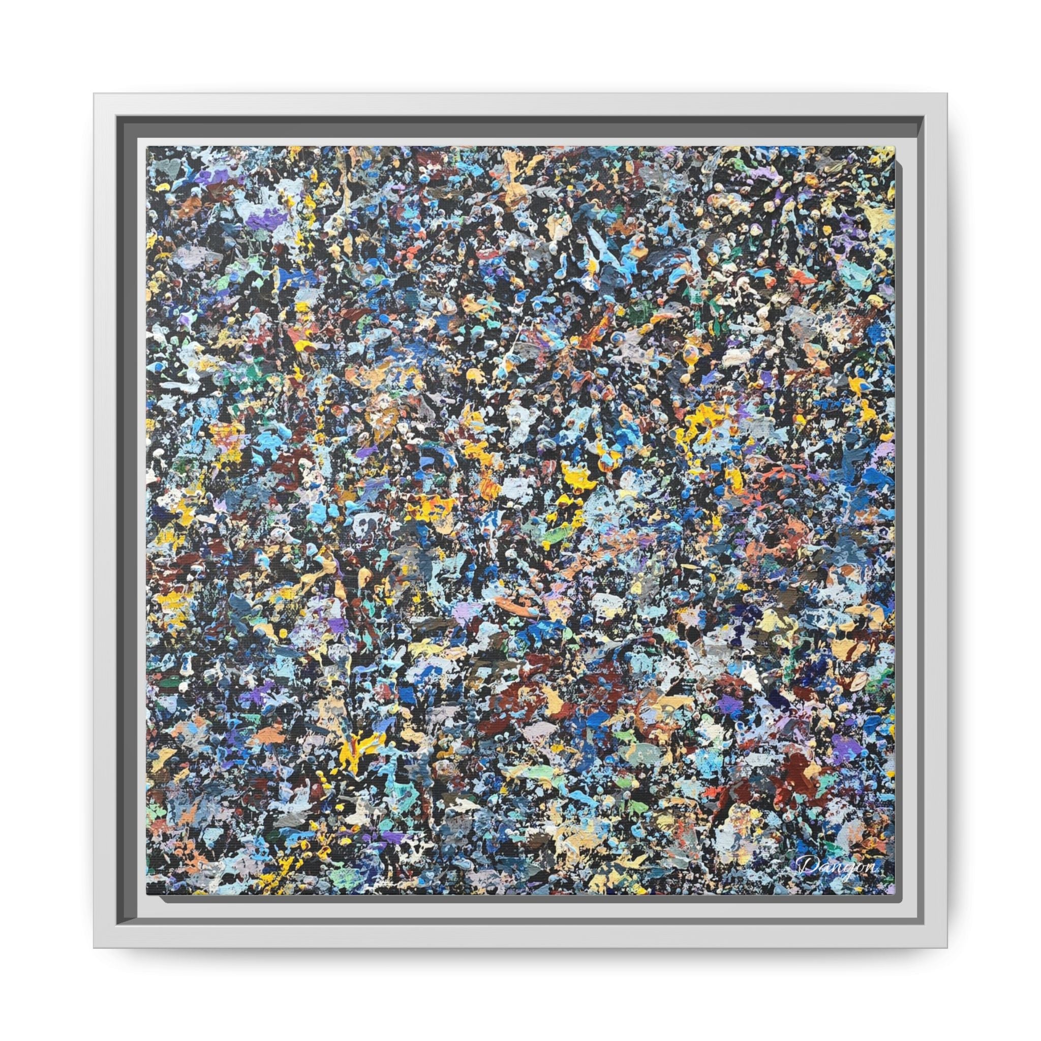 Matte Canvas, Framed Abstract Print