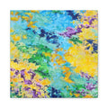 Vibrant Abstract Matte Canvas Art – Colorful Textured Wall Print