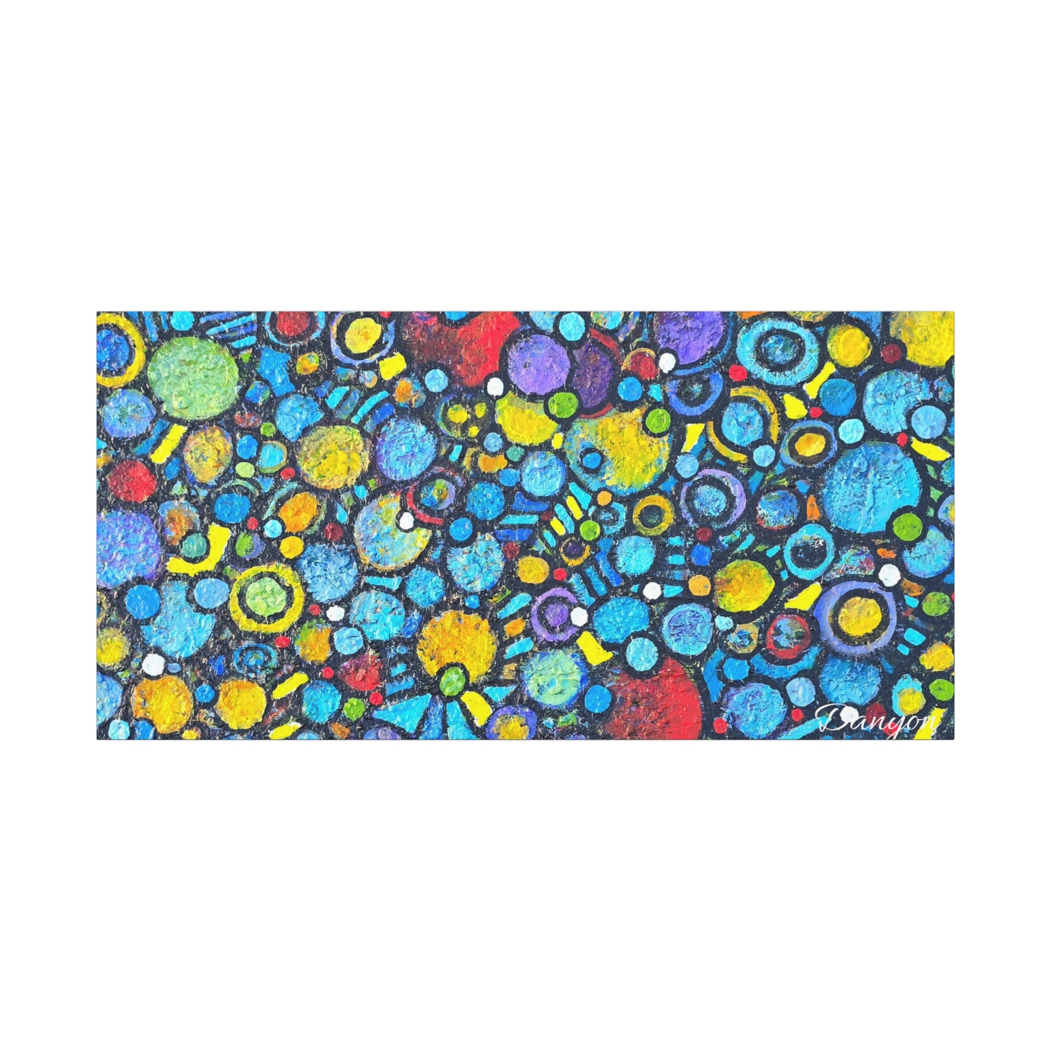 Abstract Colorful Bubbles Canvas Print — Vibrant Modern Wall Art