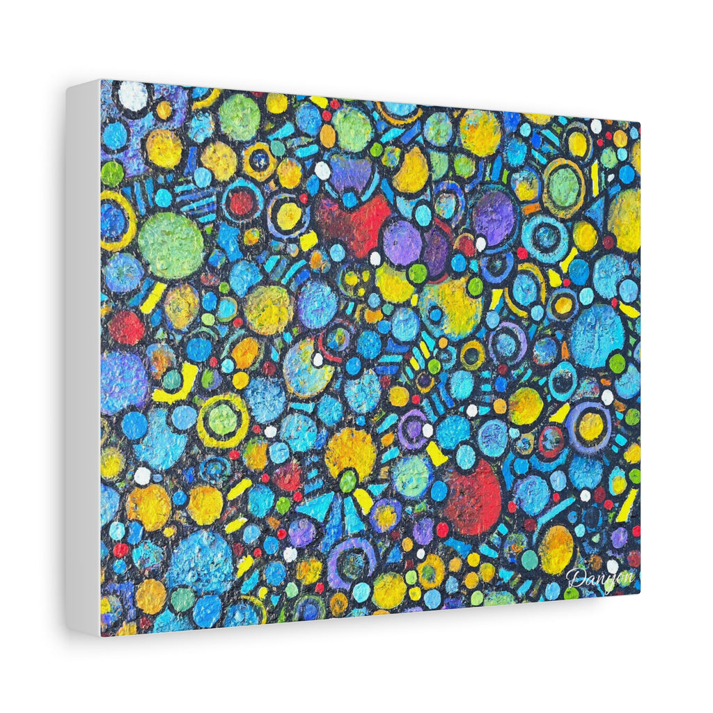 Abstract Colorful Bubbles Canvas Print — Vibrant Modern Wall Art