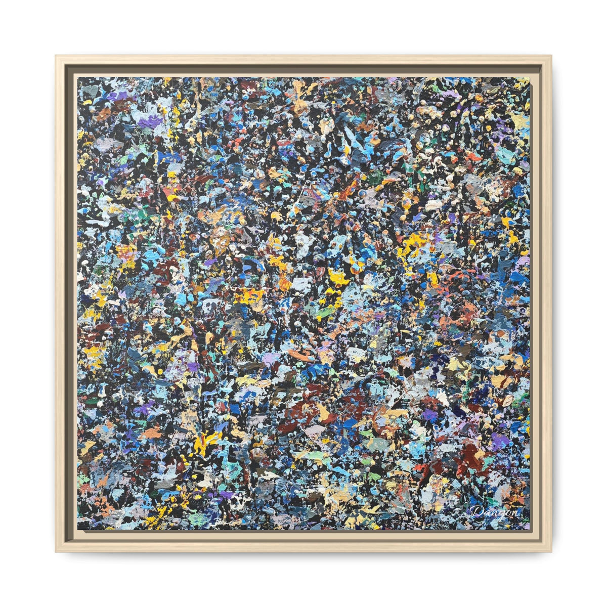 Matte Canvas, Framed Abstract Print