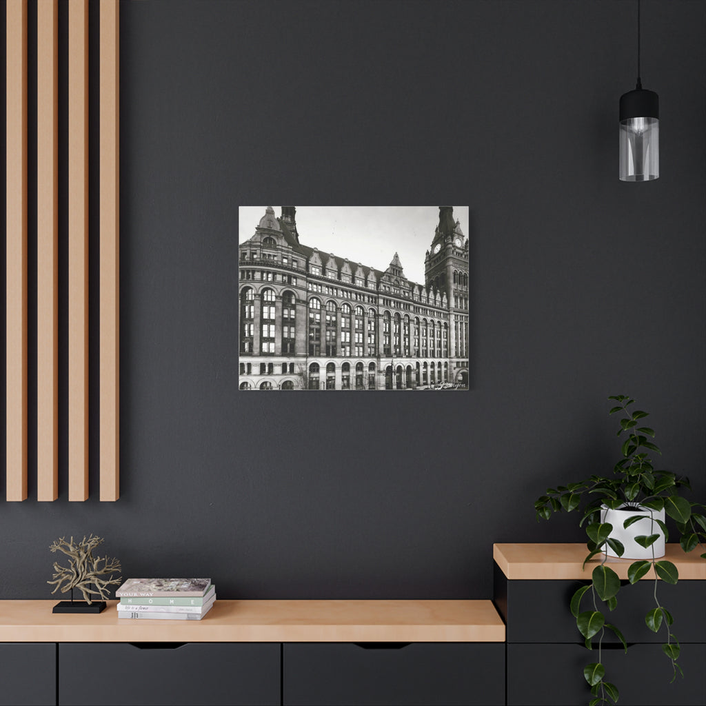 Vintage Architecture Milwaukee Matte Canvas Print – Stretched 1.25"