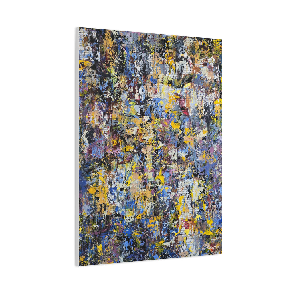 Abstract Colorful Texture Canvas Print — Matte Stretched Wall Art