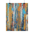 Abstract Colorful Texture Poster - Vertical Rolled Art Print