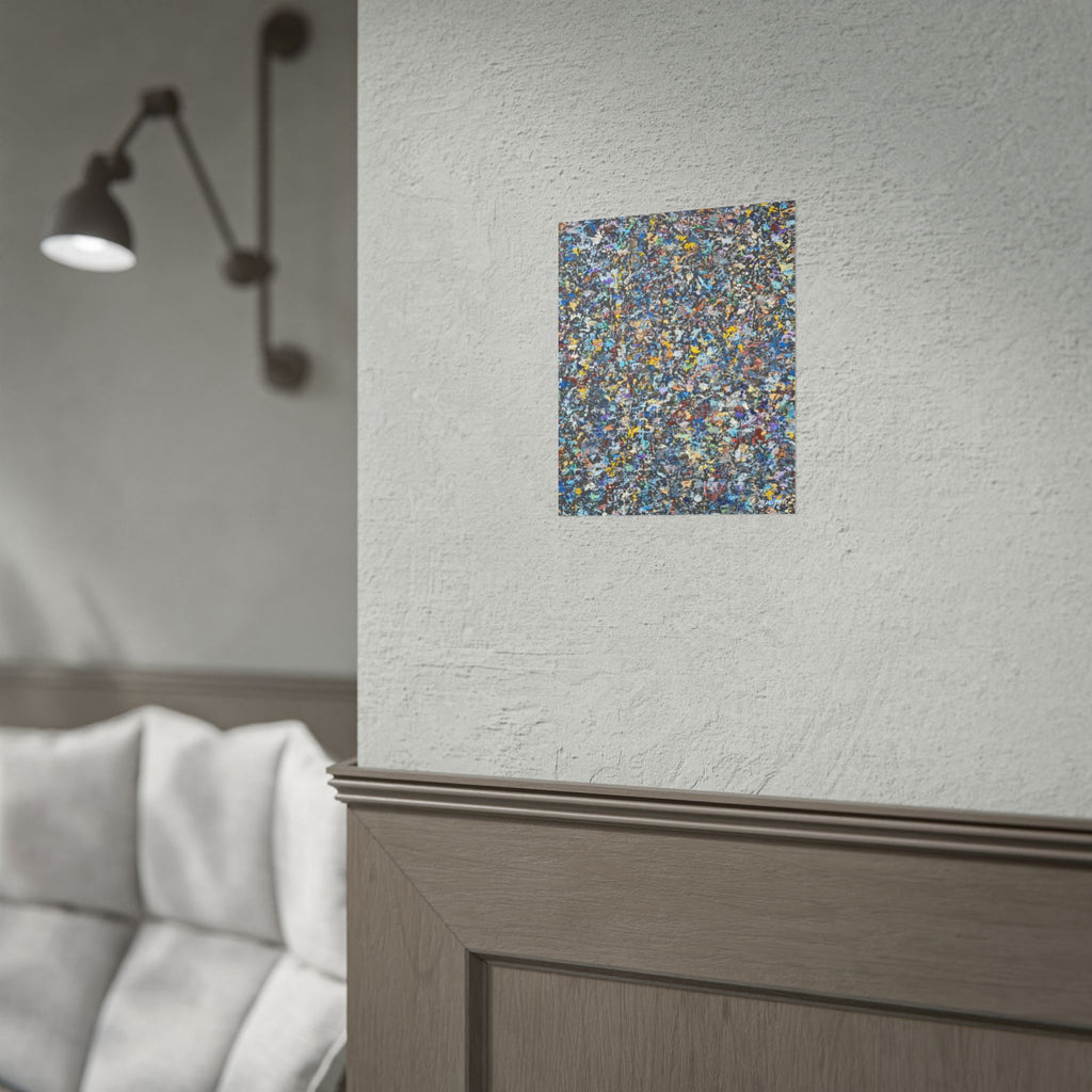 Abstract Splatter Art Poster — Colorful Texture Wall Print