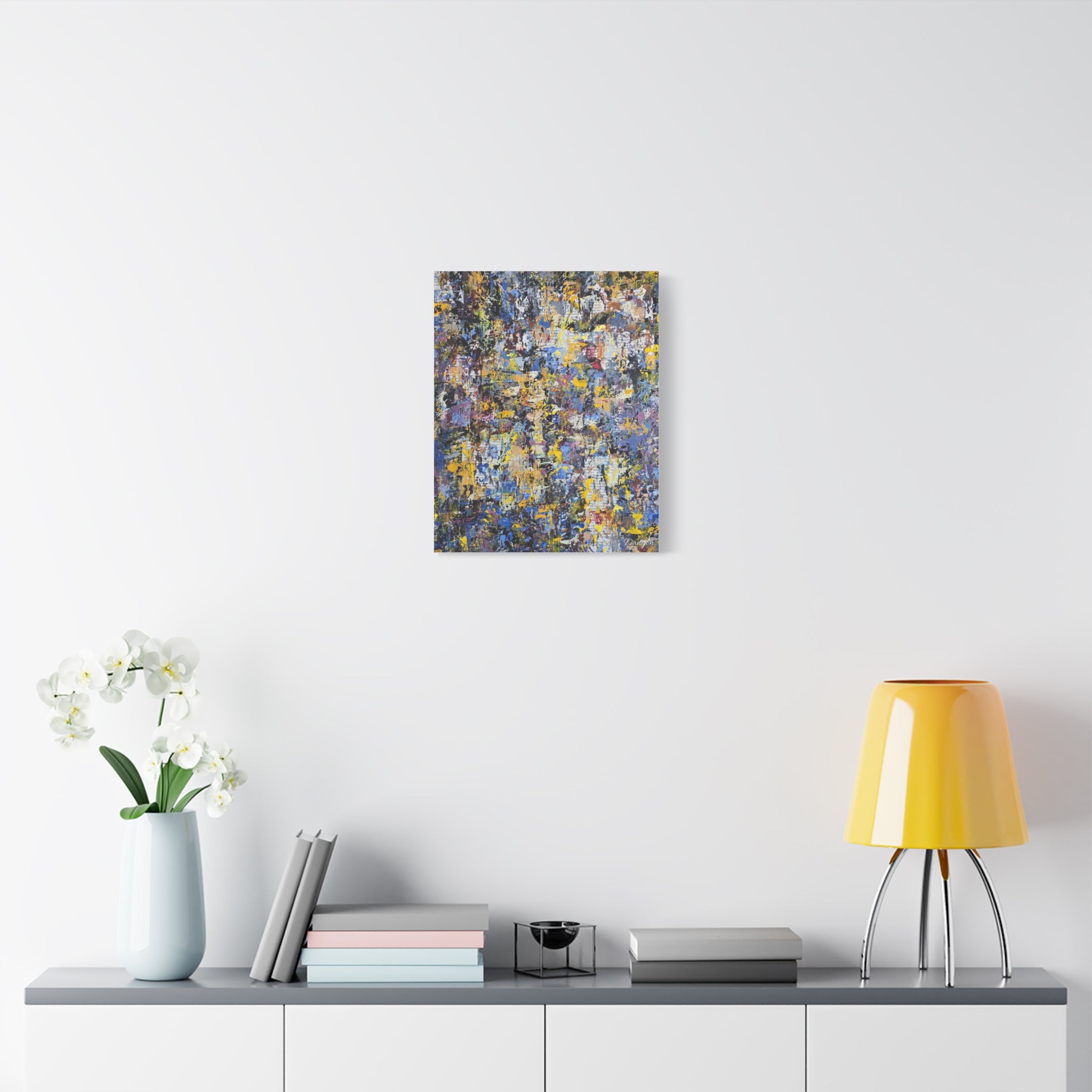 Abstract Colorful Texture Canvas Print — Matte Stretched Wall Art