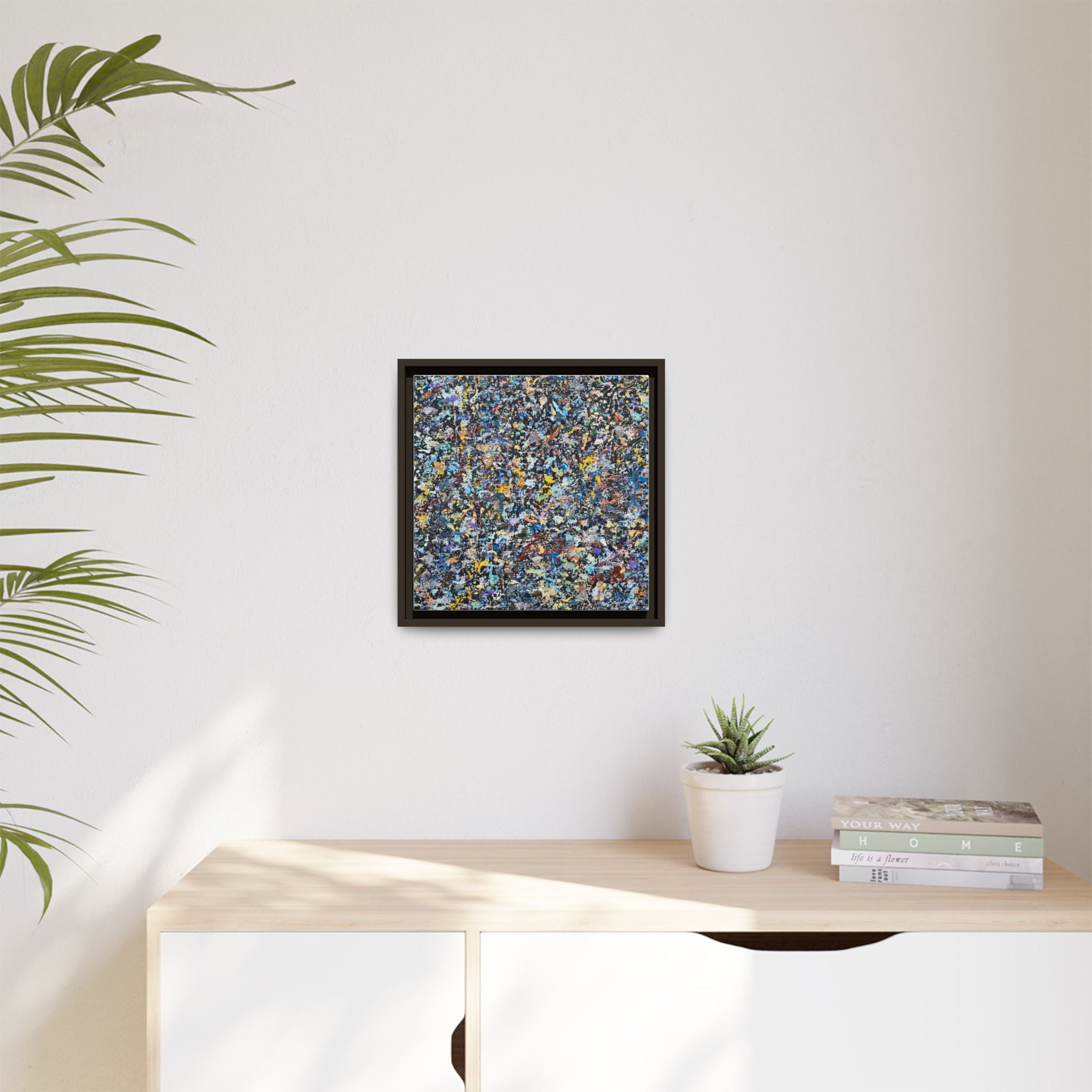 Matte Canvas, Framed Abstract Print