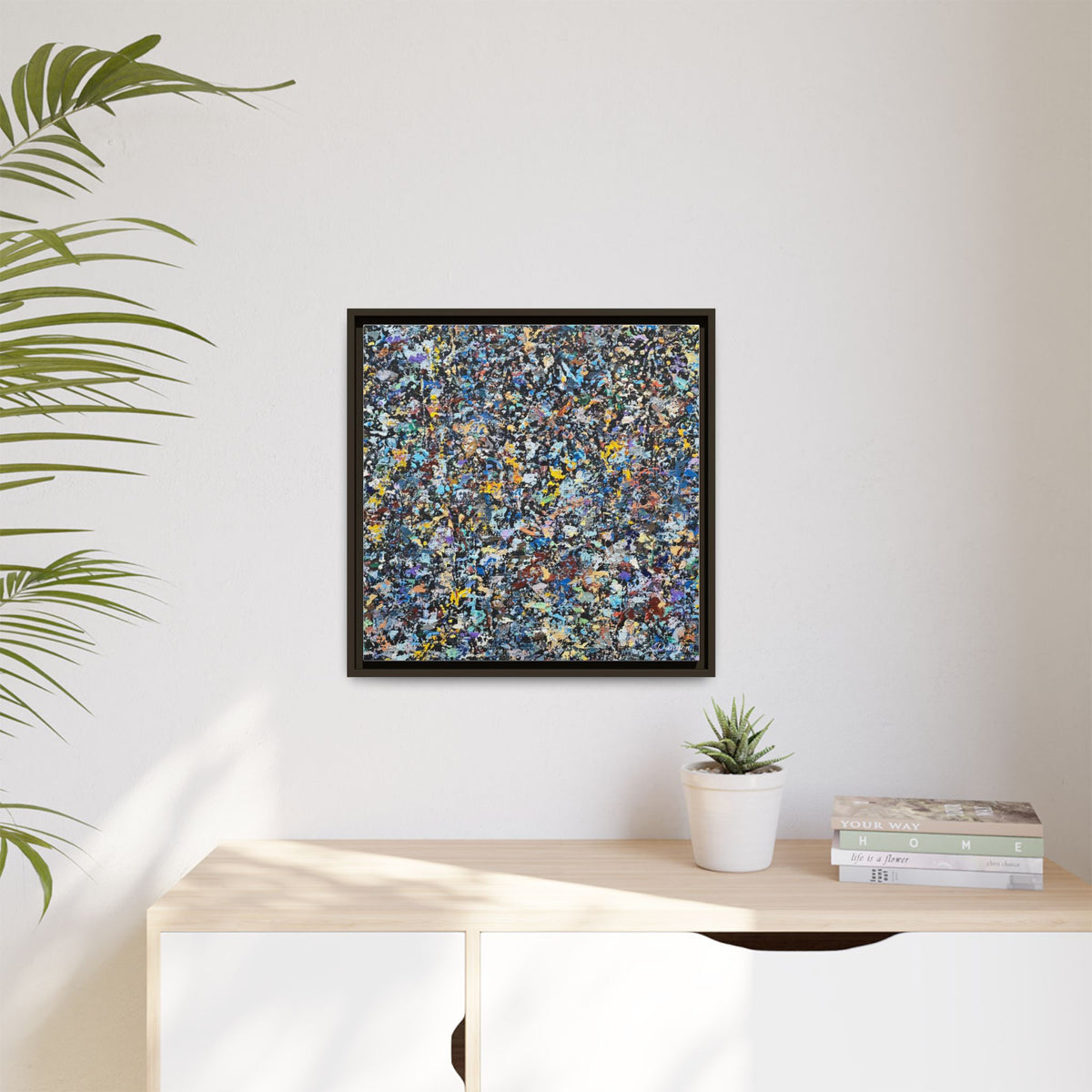 Matte Canvas, Framed Abstract Print