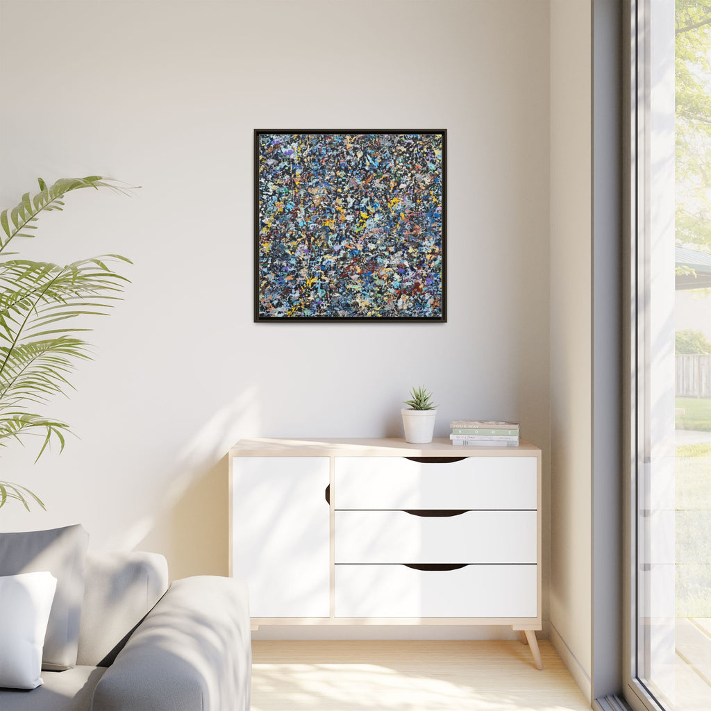 Matte Canvas, Framed Abstract Print