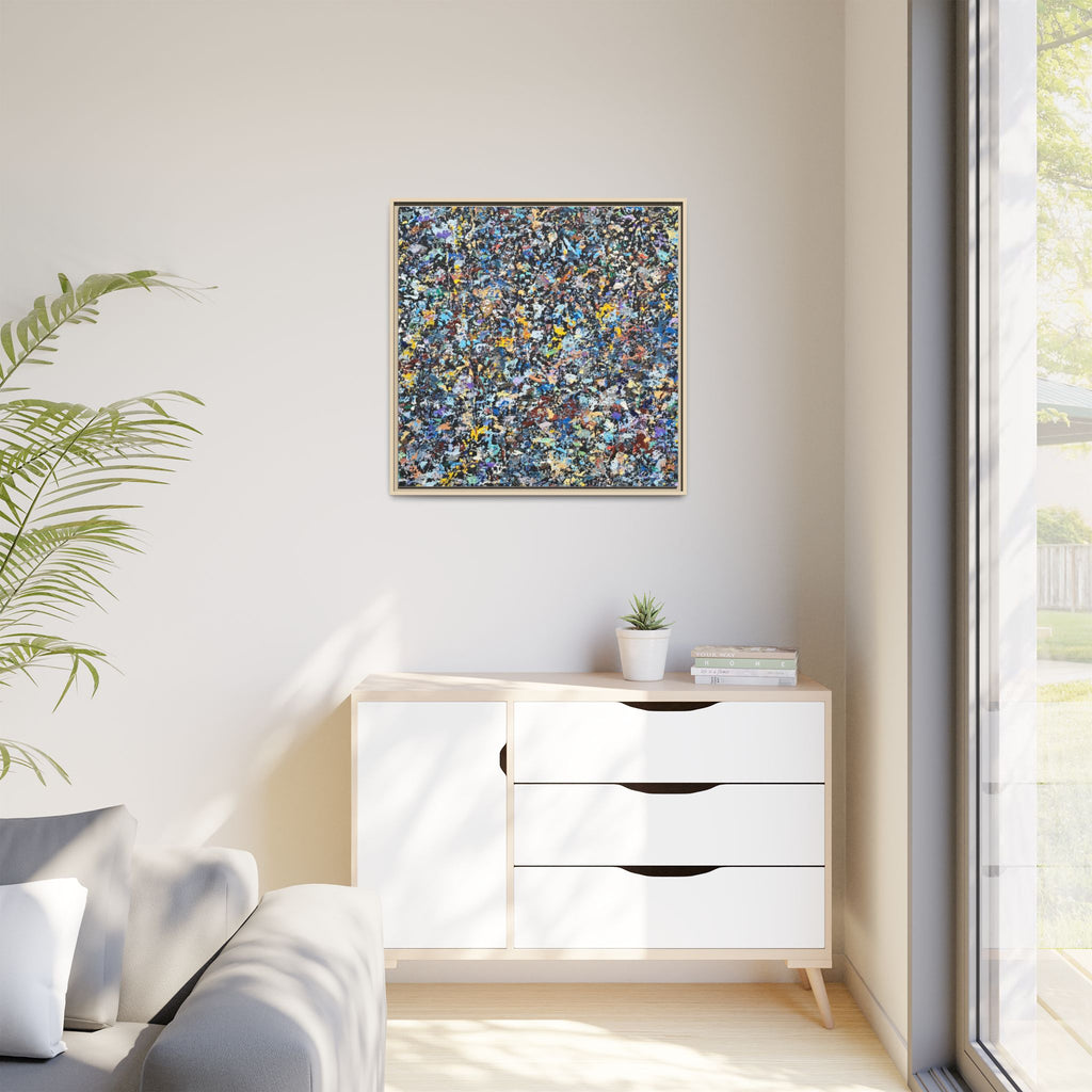 Matte Canvas, Framed Abstract Print