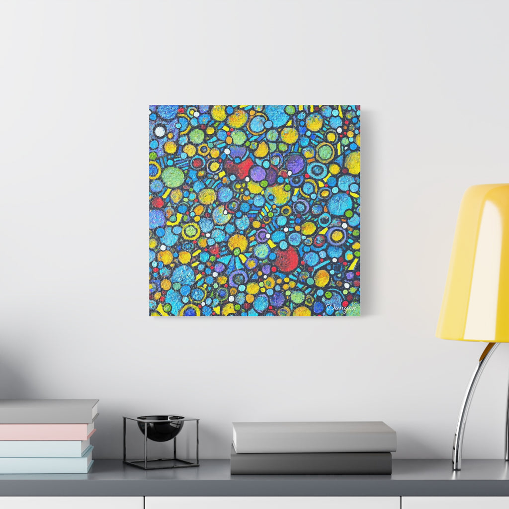 Abstract Colorful Bubbles Canvas Print — Vibrant Modern Wall Art