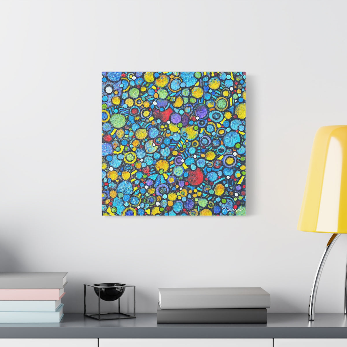 Abstract Colorful Bubbles Canvas Print — Vibrant Modern Wall Art
