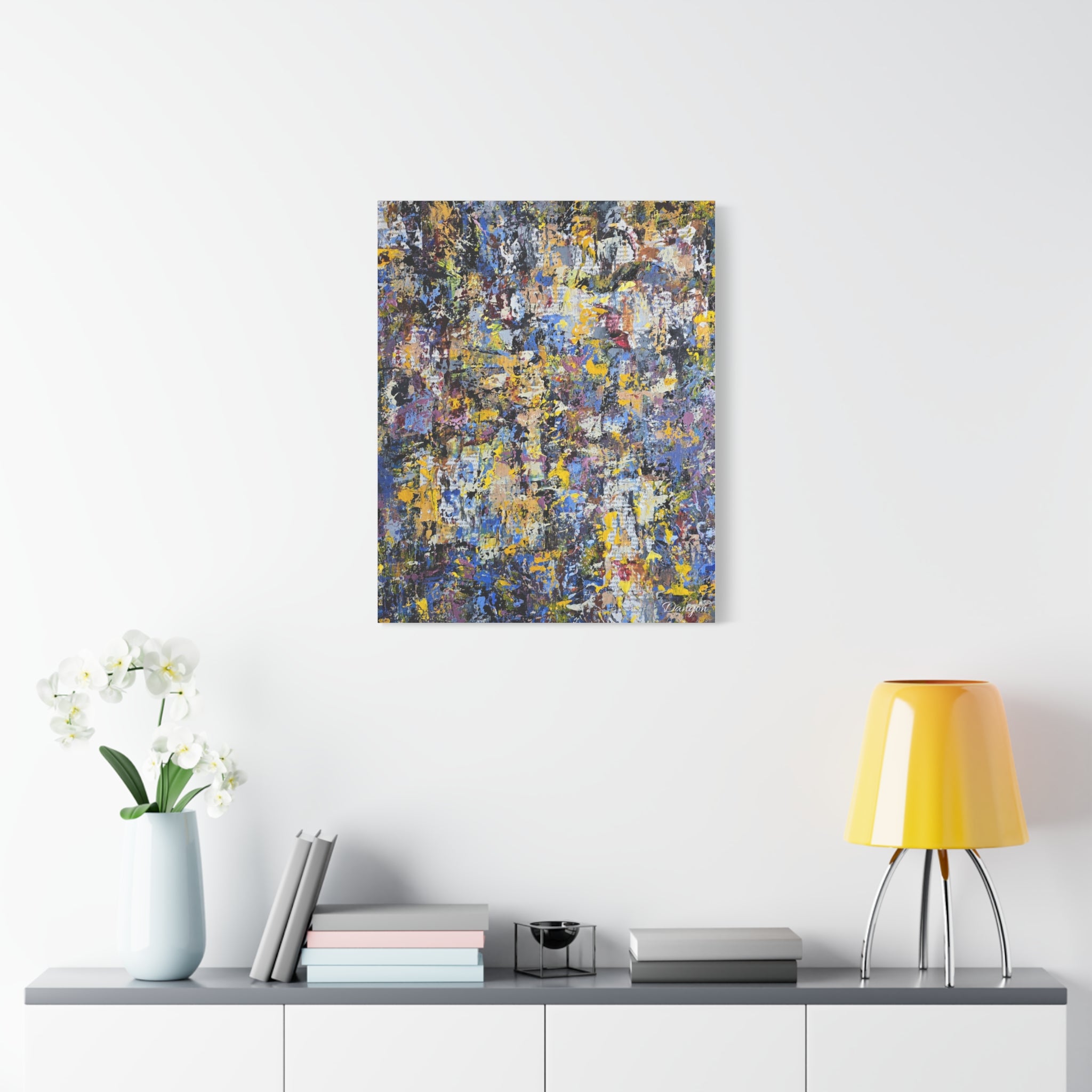 Abstract Colorful Texture Canvas Print — Matte Stretched Wall Art