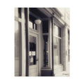 Vintage Shopfront Rolled Poster – Sepia Urban Street Photography
