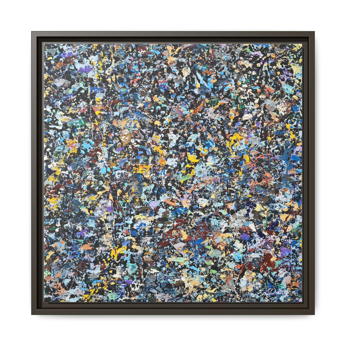 Matte Canvas, Framed Abstract Print