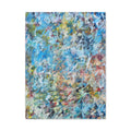Abstract Blue Chaos Matte Stretched Canvas (1.25")
