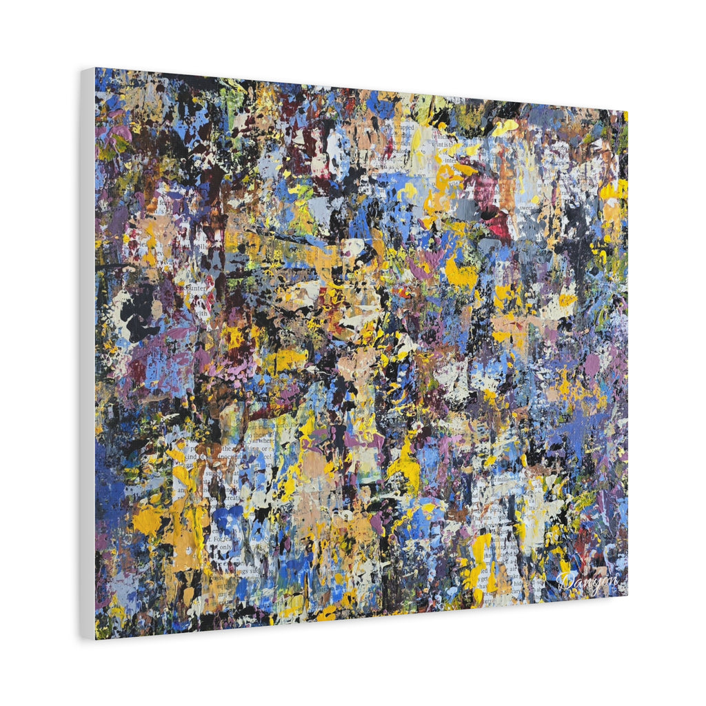 Abstract Colorful Texture Canvas Print — Matte Stretched Wall Art