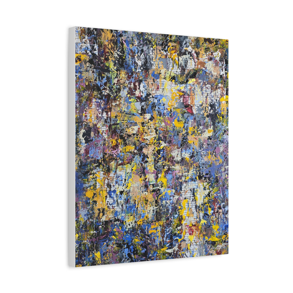 Abstract Colorful Texture Canvas Print — Matte Stretched Wall Art