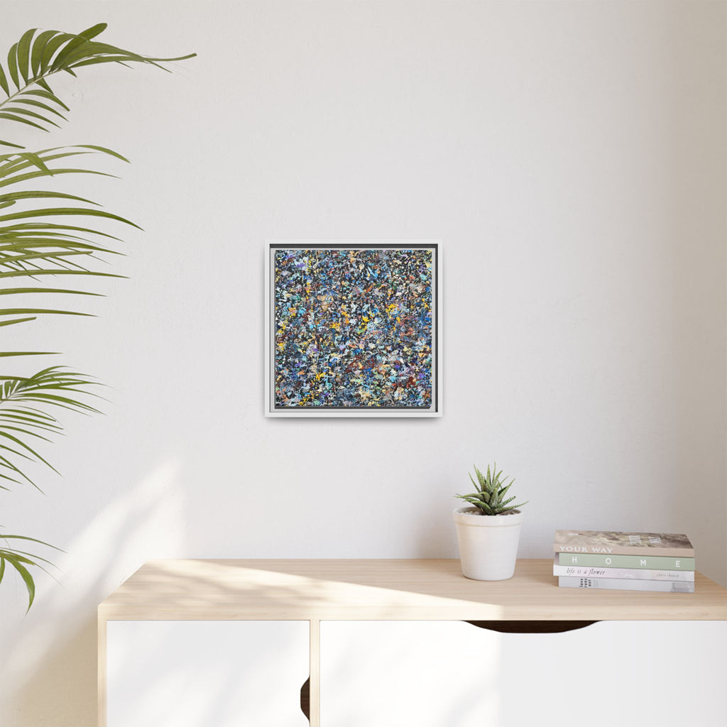 Matte Canvas, Framed Abstract Print