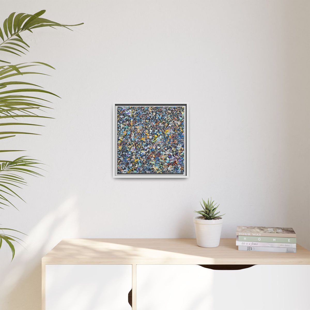 Matte Canvas, Framed Abstract Print